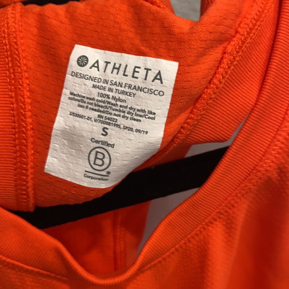Red Athleta Racerback tank - Picture 3 of 3
